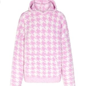 SKIMS Cozy Knit Pullover Hoodie Houndstooth Limited Edition